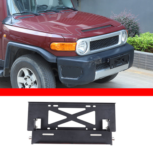 Alloy front license plate holder frame label holder suitable for 2007-21 for Toyota FJ Cruiser