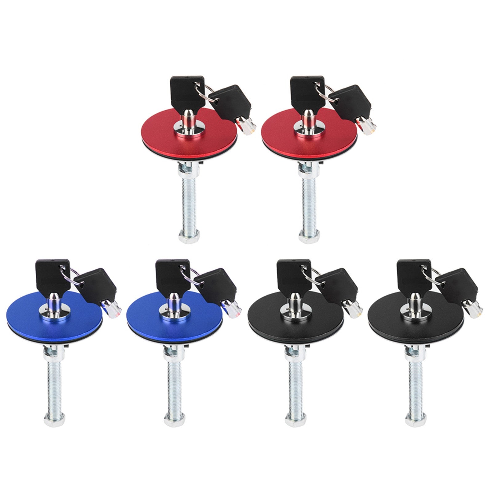 Car Engine Hood Cover Lock Kit Universal Accessories Cover Lock Kit Blue, Red