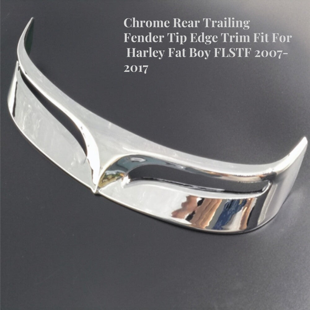Chrome rear fender tip trim suitable for Harley Fat Boy FLSTF 2007 - 2017 - n