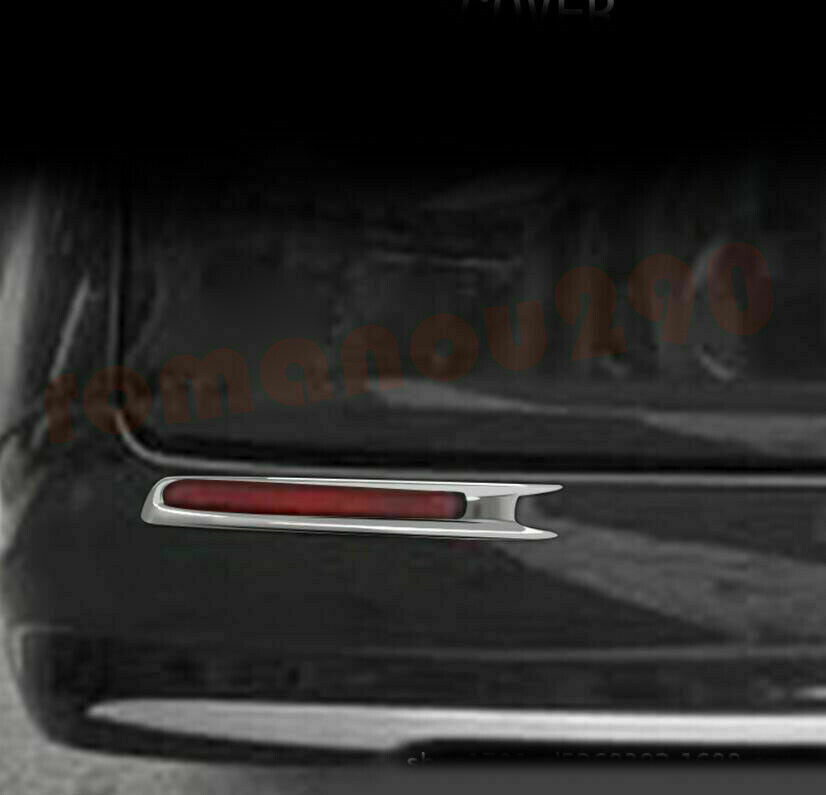 2pcs for Toyota for Sienna 2021-2022 Chrome Car Rear Fog Light Lamp Frame Cover Trim