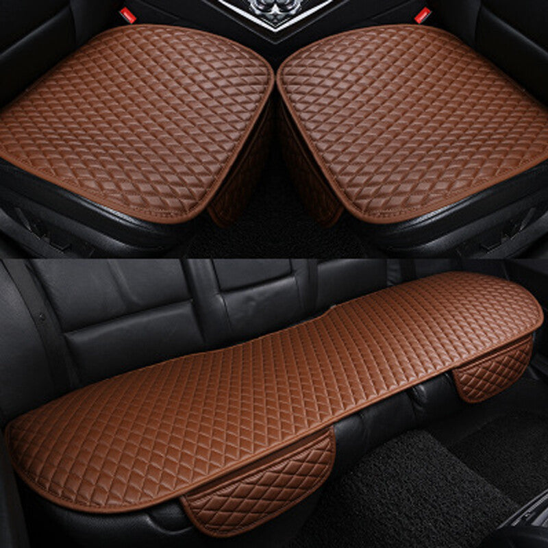 3pcs PU leather front and rear for seat cushions, breathable car for seat covers. n