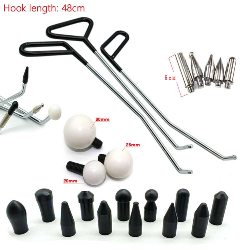 Paintless dent removal tool, dent repair tool, tap tip can replace car dent kit v