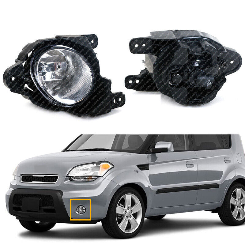 Pair Front Bumper Running Lamp Driving FogLamp for KIA Soul 2010 2011 2012 2013