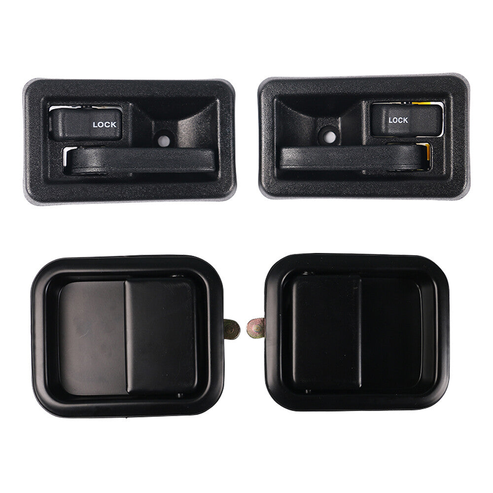Fit for Jeep for Wrangler TJ Front LH  RH Side Interior  Exterior Door Handle Kit Q