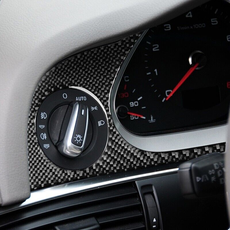 Real Carbon Fiber Car Speedometer Panel Cover Trim for Audi for A6 S6 2005-2011 1PCS