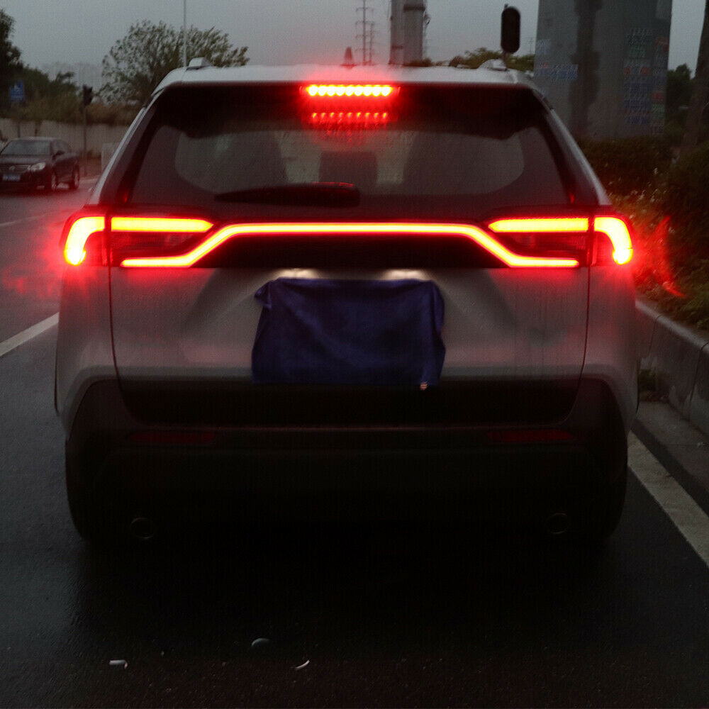 1Rear Door Trunk LED Tail Light Cover for Toyota RAV4 2019-2023 Car Accessories
