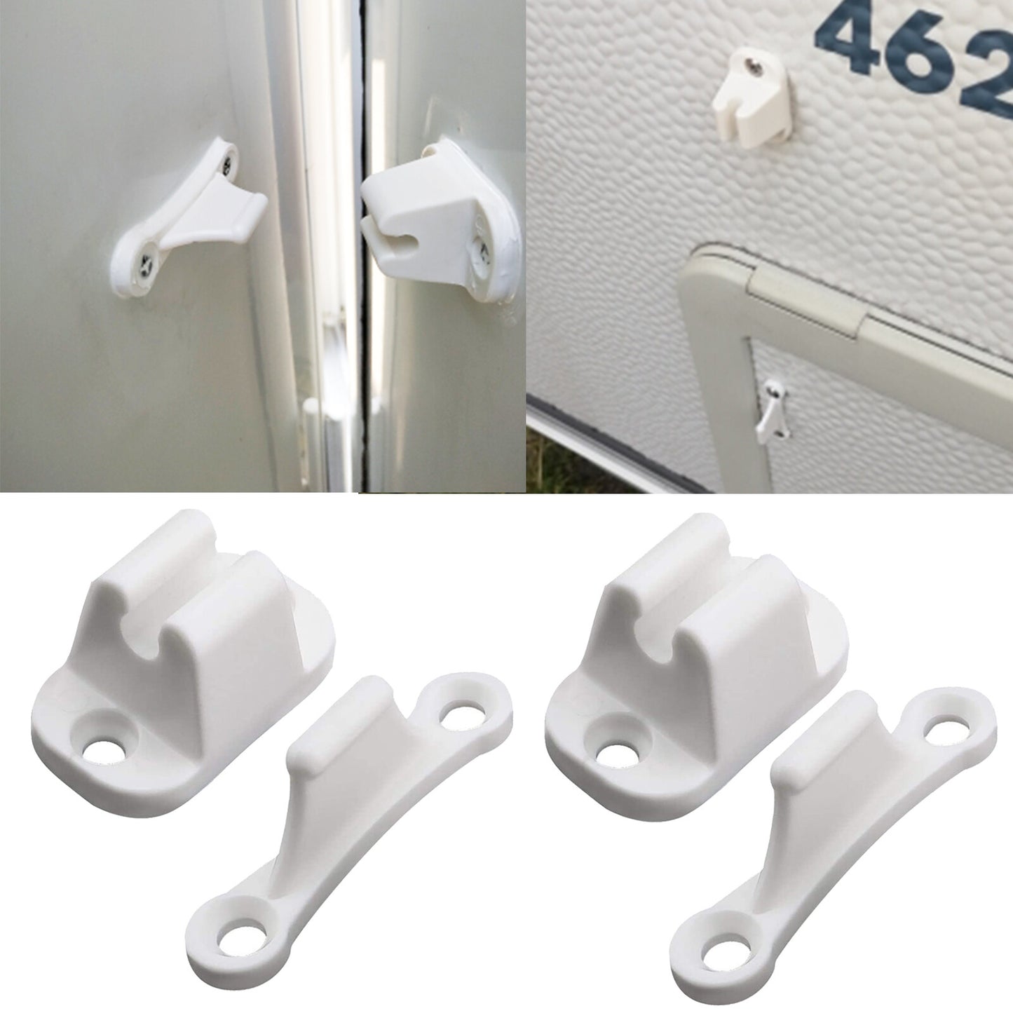 veneta style Caravan Motorhome Clip Push Catch Holder Stop Door Catch Retainers Q