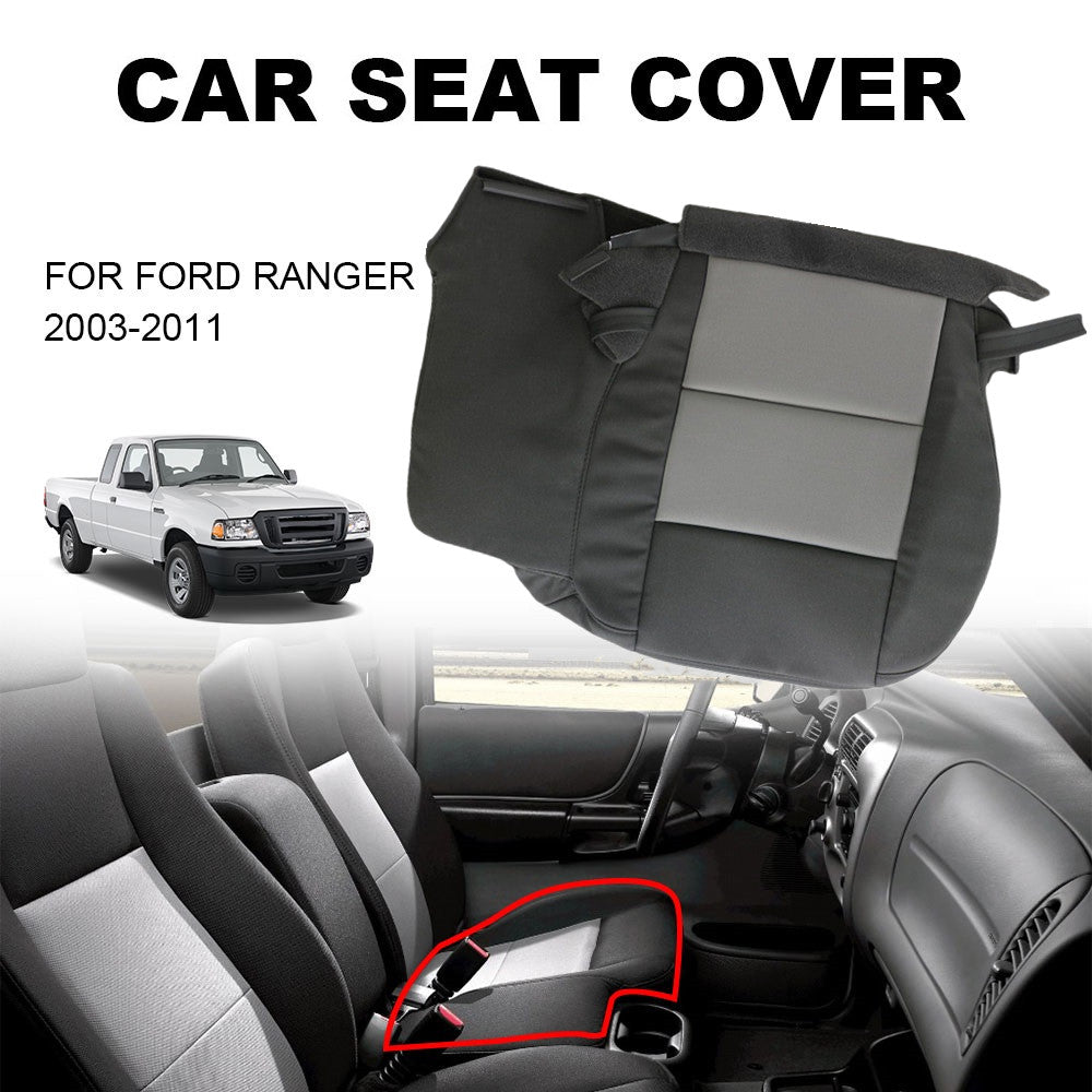 Driver's bottom cloth for seat cover replacement for Ranger 2003 - 2011, Black/Grey. n