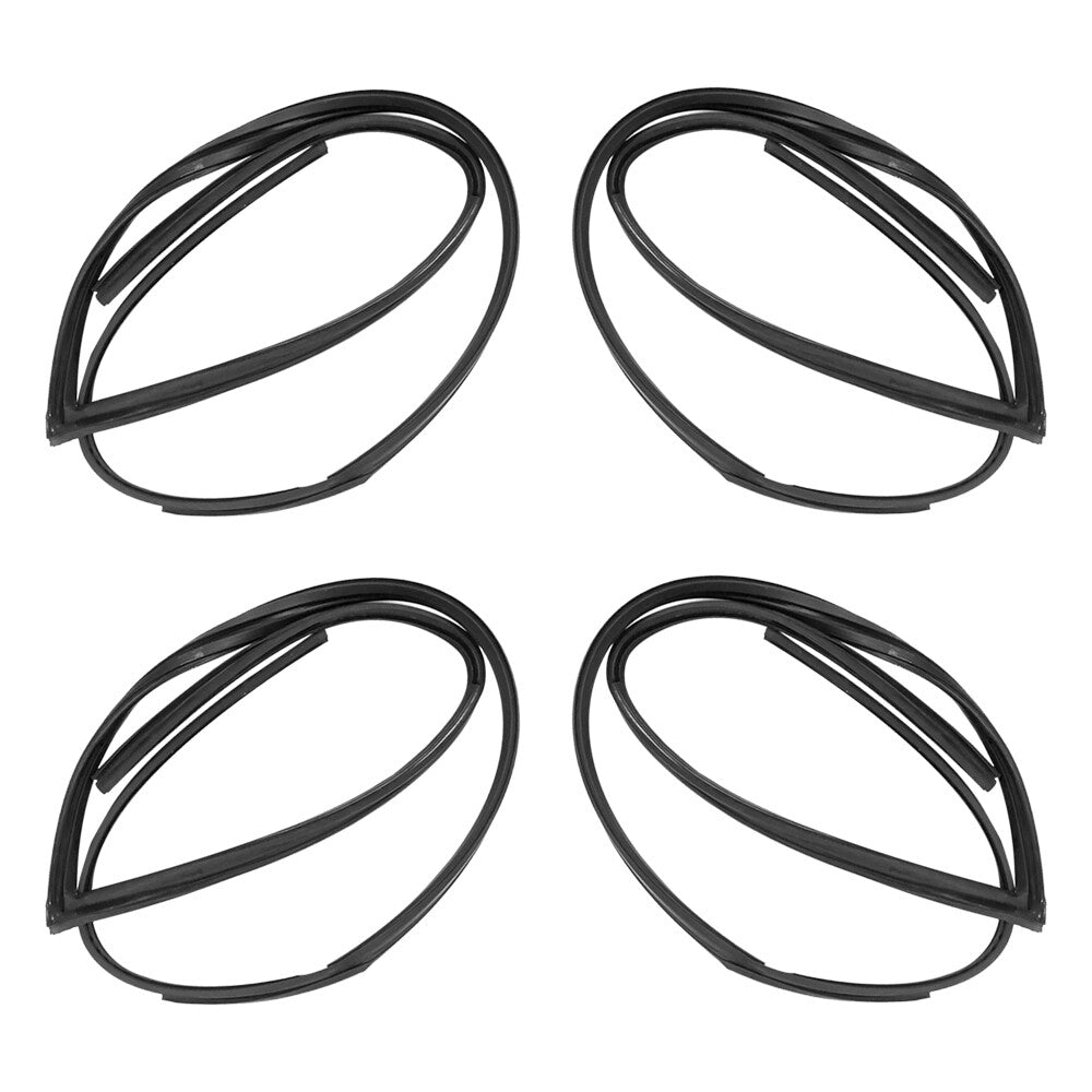 Set of 4 Window Run Channel Molding Glass Guide Seal For 2003-2007 for Honda for Accord