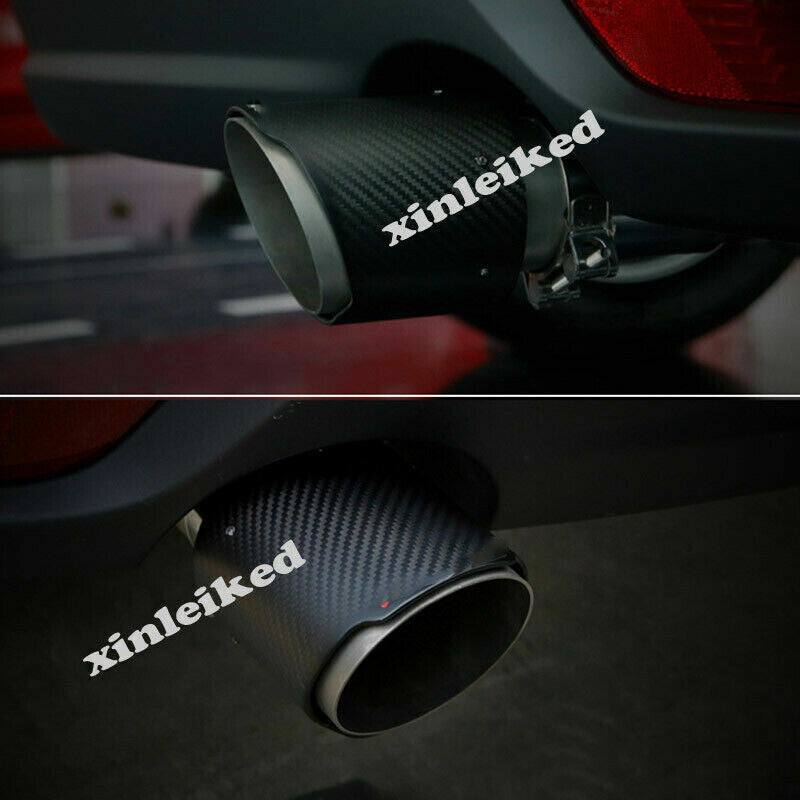 for Mazda 3 Axela Sedan 2014-18 Carbon Steel Rear Exhaust Tip Muffler Pipe Trim