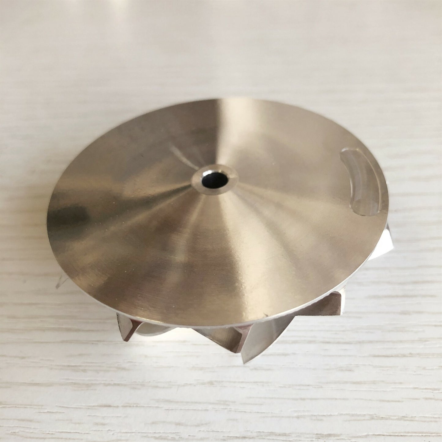 RHF5 Reverse 49.10/65.00 mm 6+6 Blade Performance Turbine Blank Compressor Wheel