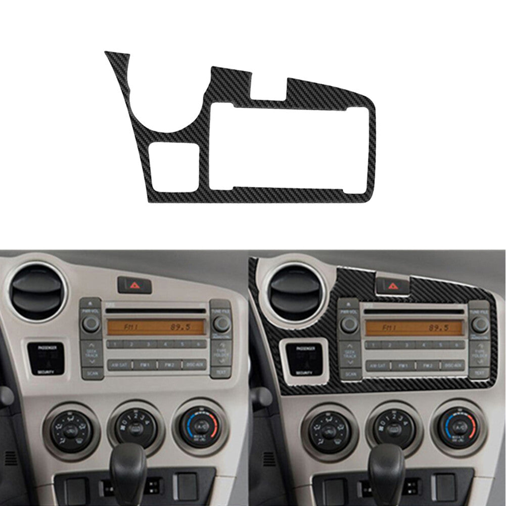 Carbon Fiber Center Console Frame Cover Trim for Toyota Matrix 2009-2014