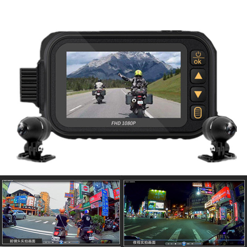 Motorcycle HD Waterproof Recorder Camera Driving Video Camcorder DVR Loop Record