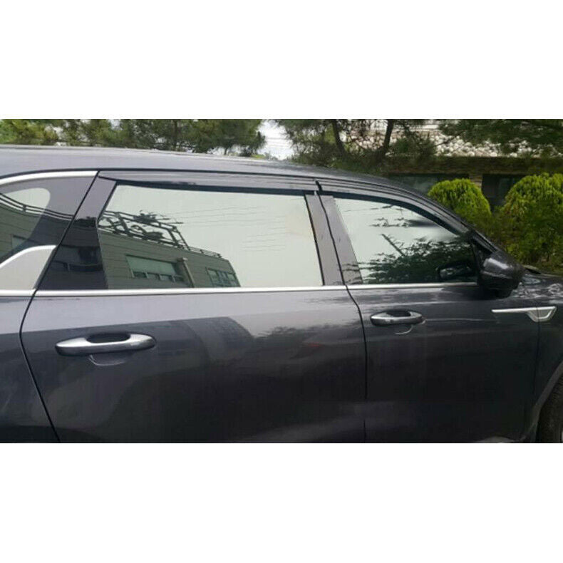 for Kia Sorento 2021-2023 Black Car Window Visors Sun Rain Guard Vent Deflectors
