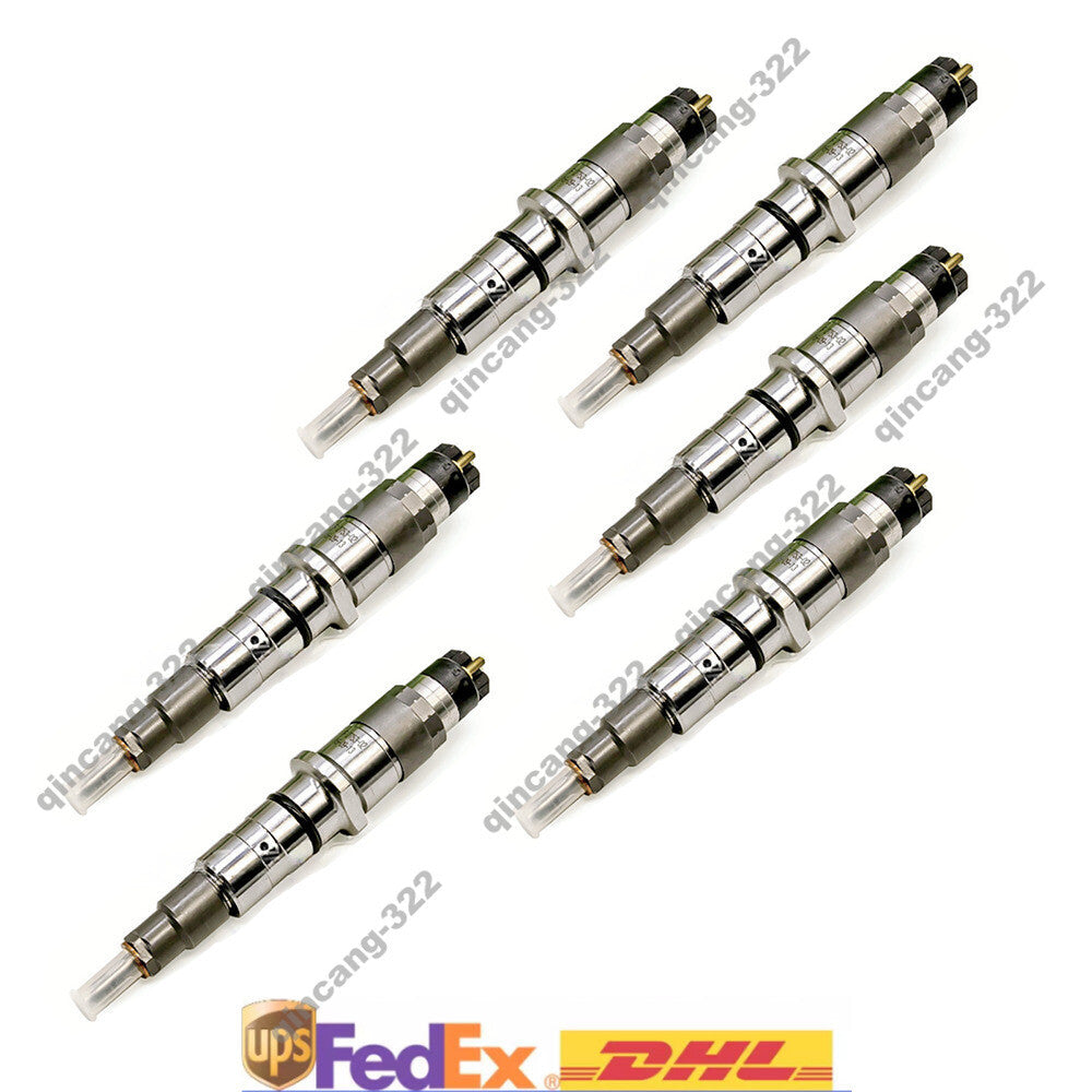 6PCS Fuel Injector 6745-12-3100 6745-12-3102 For Komatsu 6D114 PC300LC-8 350LC-8