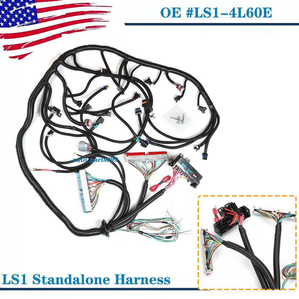 DBC Stand Alone Harness Drive by Cable for 99-06 LS1 4L60E LS SWAP 4.8 5.3 6.0L- n