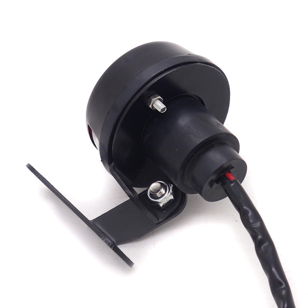 Black LED Vintage Grill Tail Brake Rear Light For Cafe Bobber Cruiser Chopper Q