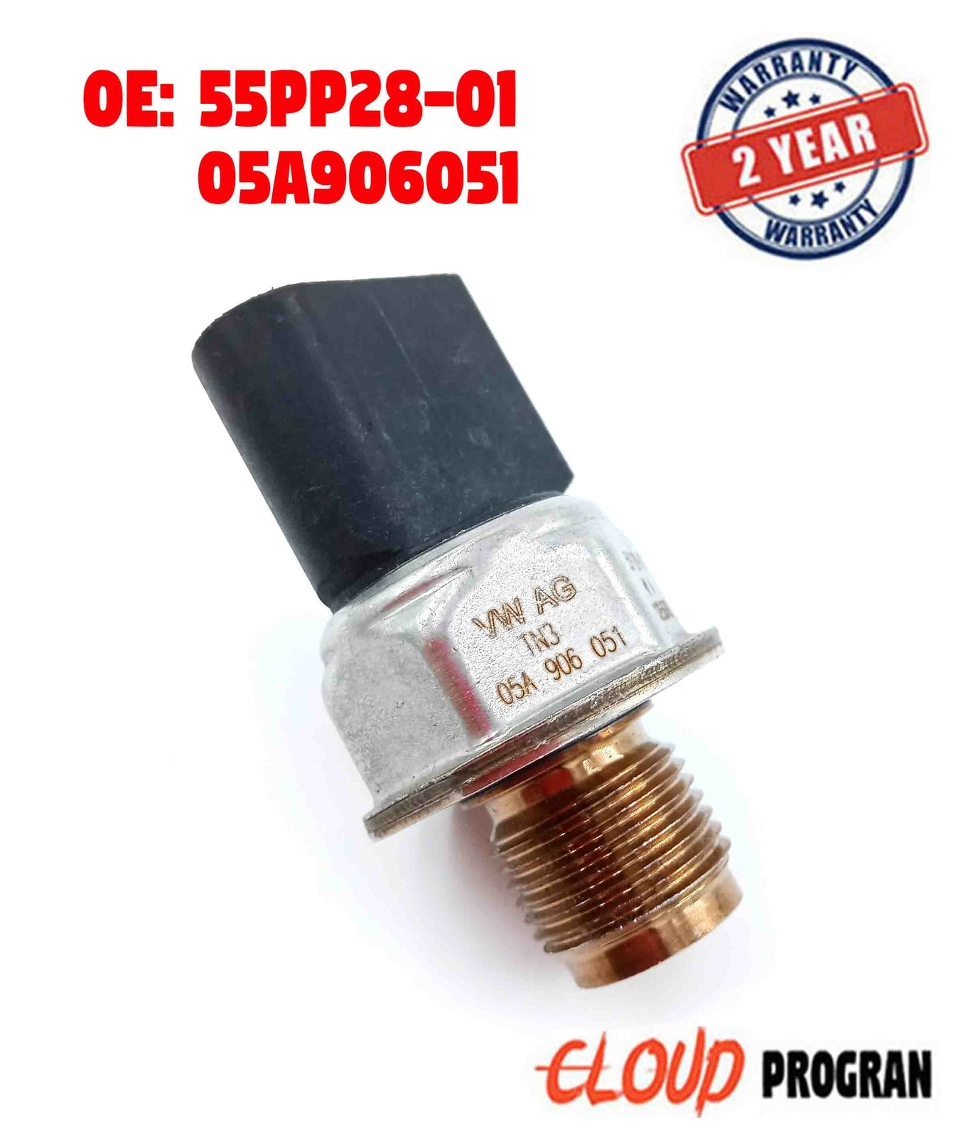 Fuel Pressure Sensor 05A906051 for AUDI A4 A6 A7 Sportback for VW Touareg 3.0-6.0L n