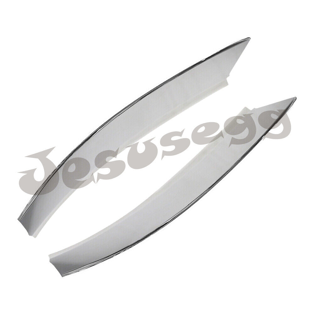 2Pcs For 2017-22 for Maserati Quattroporte M156 Front Bumper Side Cover Trim Chrome