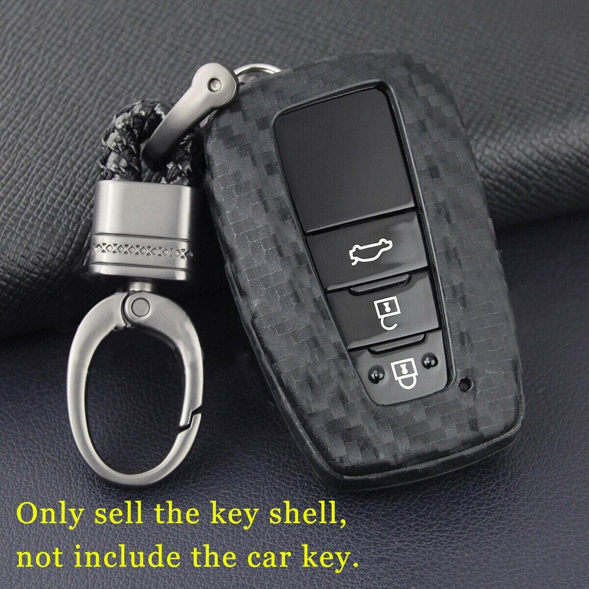 for Toyota for Camry for Corolla C-HR LC150 for Smart Key Fob Chain Cover Case Accessories