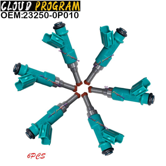 6PCS 23250-0P010 Fuel Injectors for Camry Highlander for Sienna ES350 3.5L V6 v