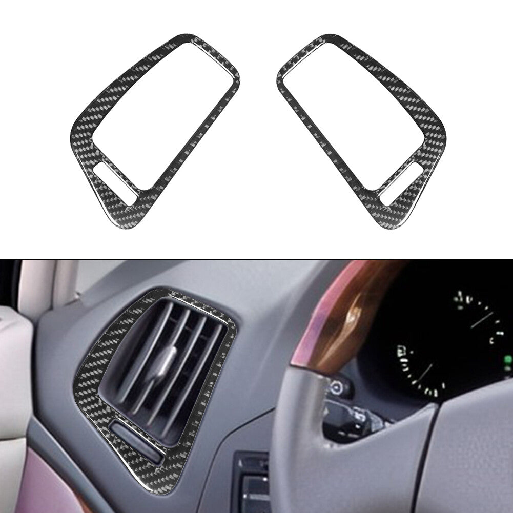 2Pcs Carbon Fiber Side Air Vent Outlet Cover Trim for Lexus RX300 1998-2003
