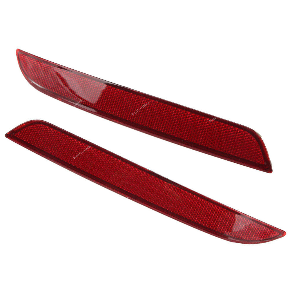 2pcs M Sport Bumper Red Right+Left Rear Reflector for BMW F10 5 SERIES