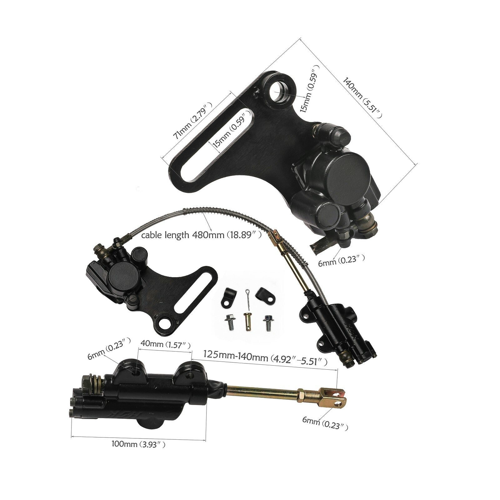 15mm rear brake caliper cylinder dirt pit bicycle 110cc 125cc 140 150cc Taodao SSR