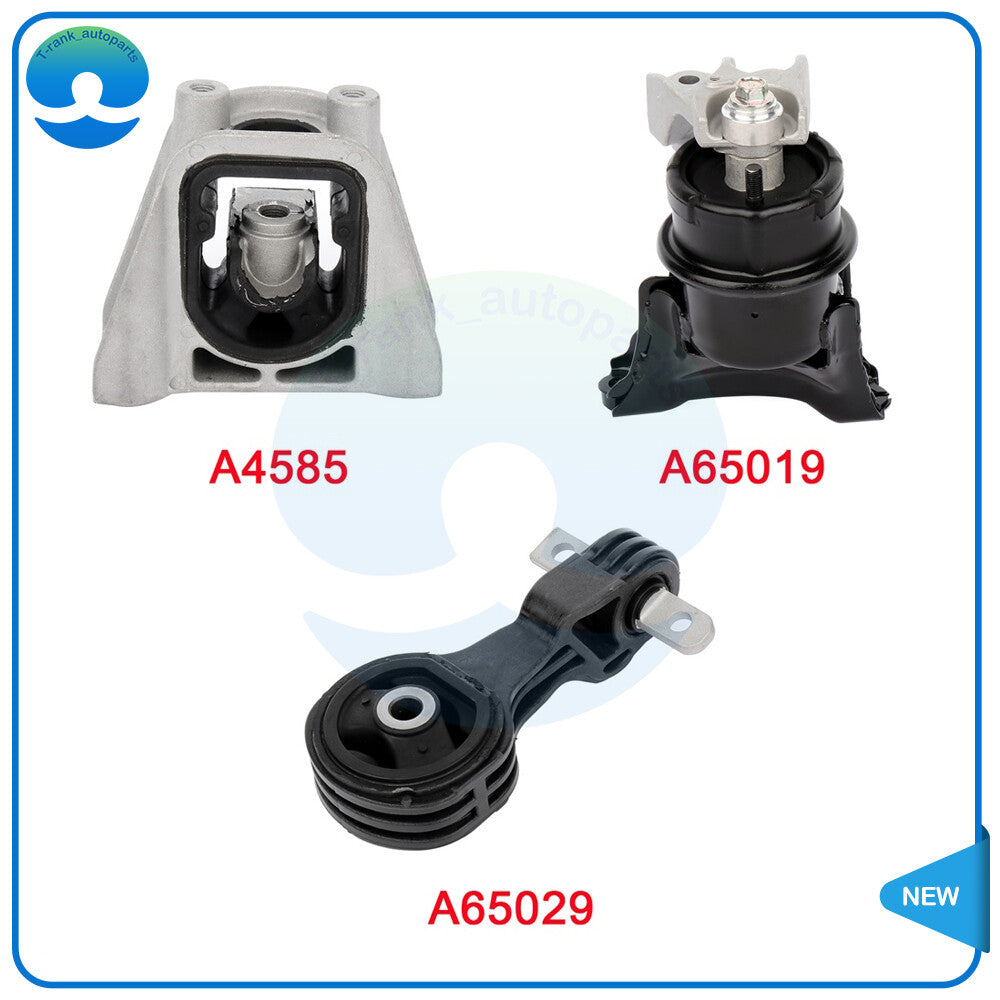 For 2006-2011 for Honda for Civic 1.3L Hybrid 3PC Engine Motor  Transmission Mount Set