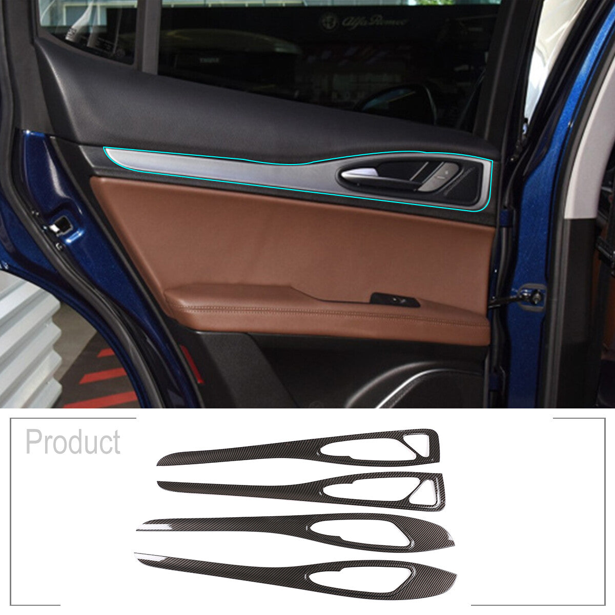 for Humme-r H2 2003-07 2 Piece Inside Door Handle Storage Box Cover Kit-. v