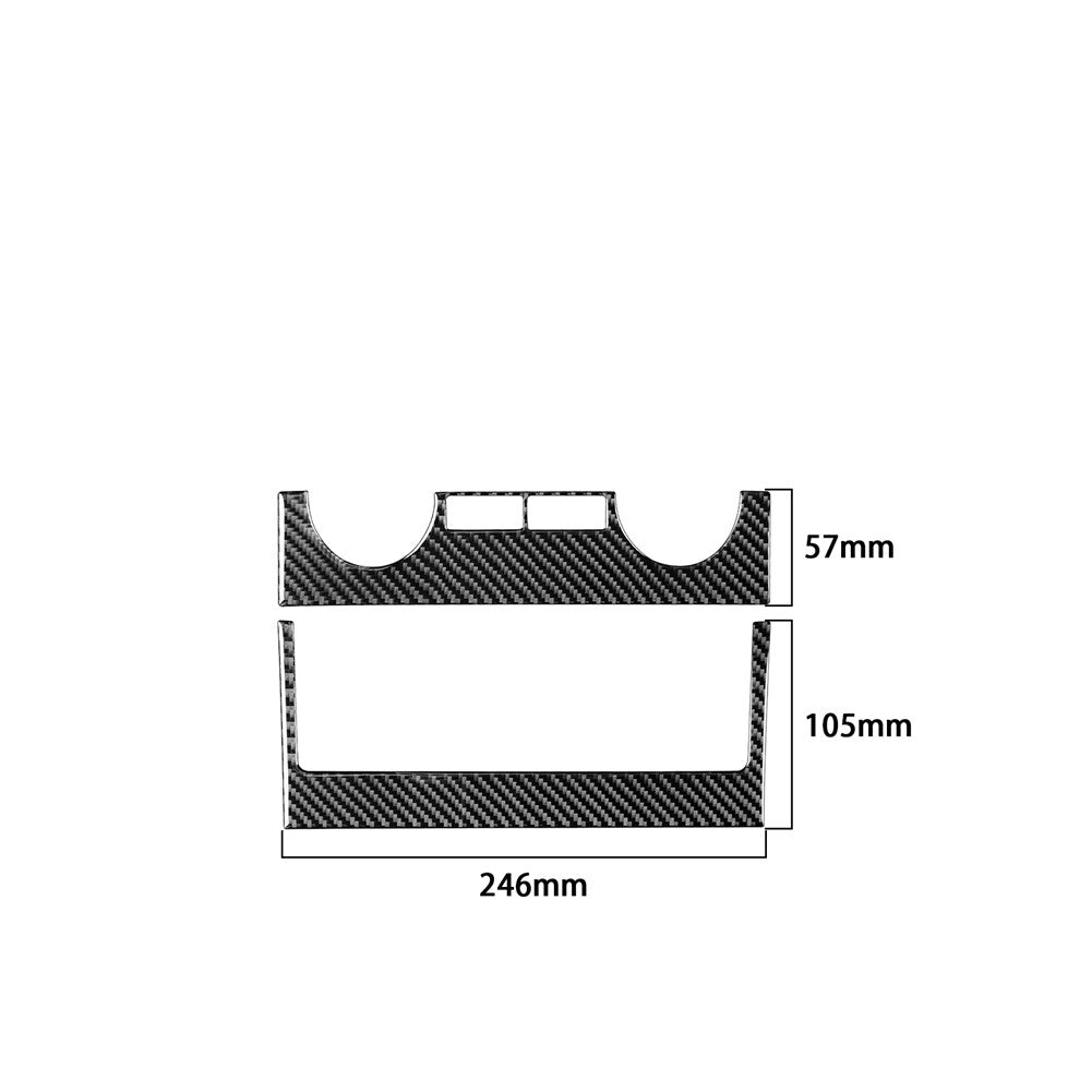 Red Carbon Fiber A/C Decorative Cover Trim For 996 1998-2004 v