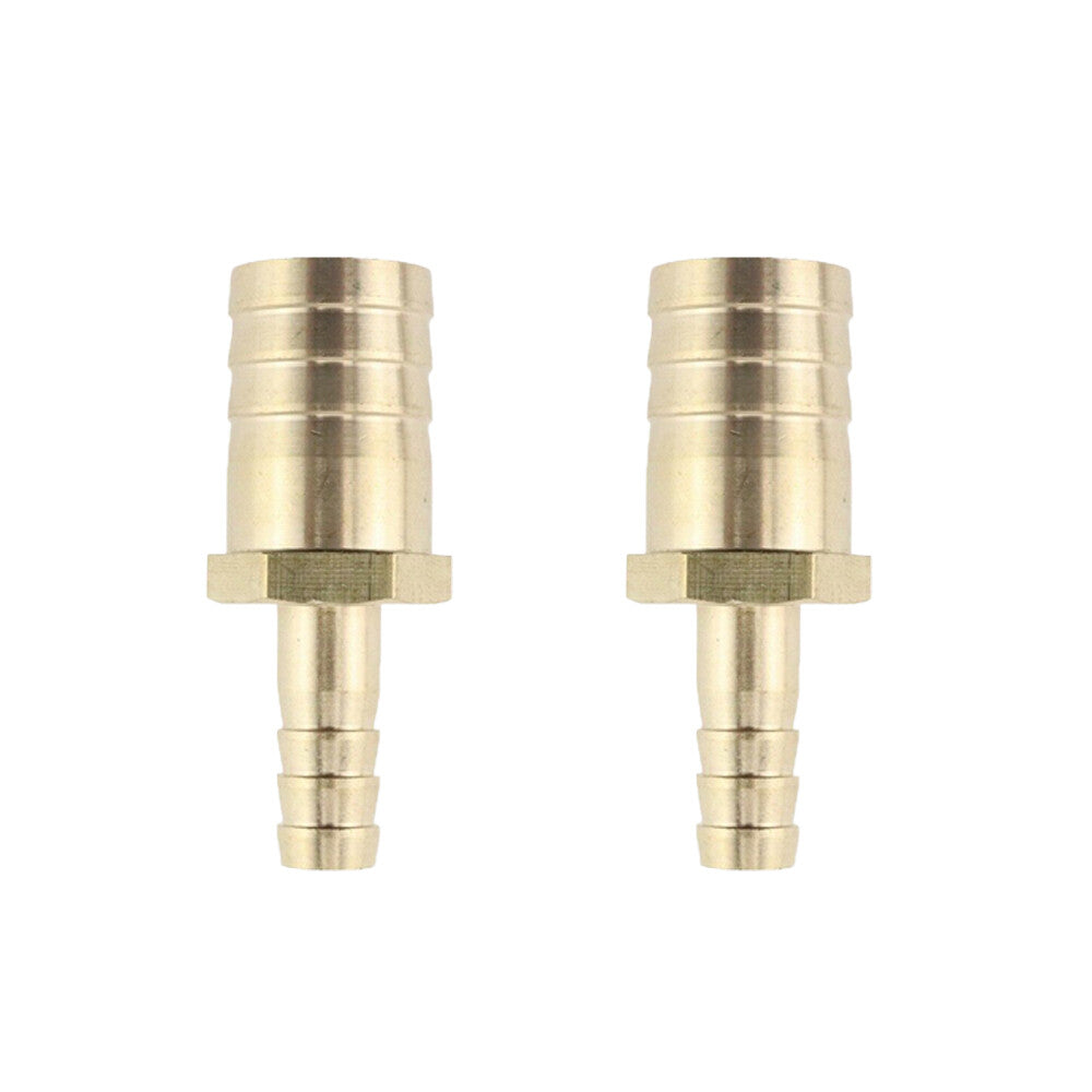 Set of 2 -1020mm 3/8 to 3/4 Union Hose Barb Brass Fitting Splicer Gas Reducer Q