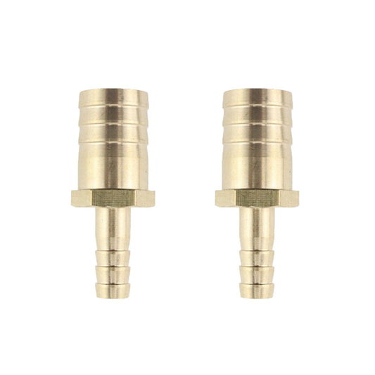Set of 2 -1020mm 3/8 to 3/4 Union Hose Barb Brass Fitting Splicer Gas Reducer Q