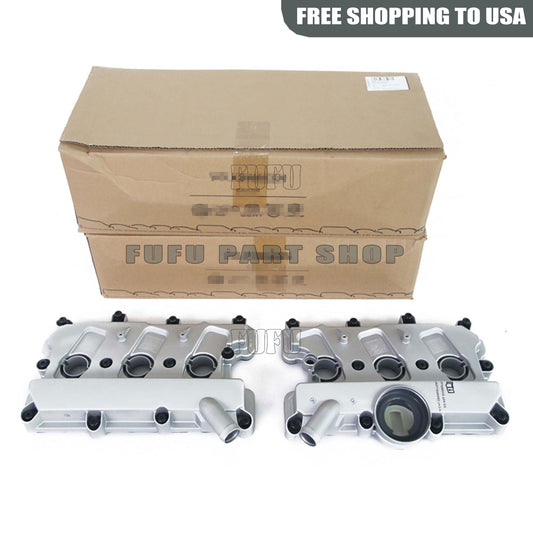 Left and right engine valve covers with gaskets suitable for equipment manufacturers (OEMs) for Audi for A5 , for A6 , Q7, S4, S5, and for VW 3.0T. Q