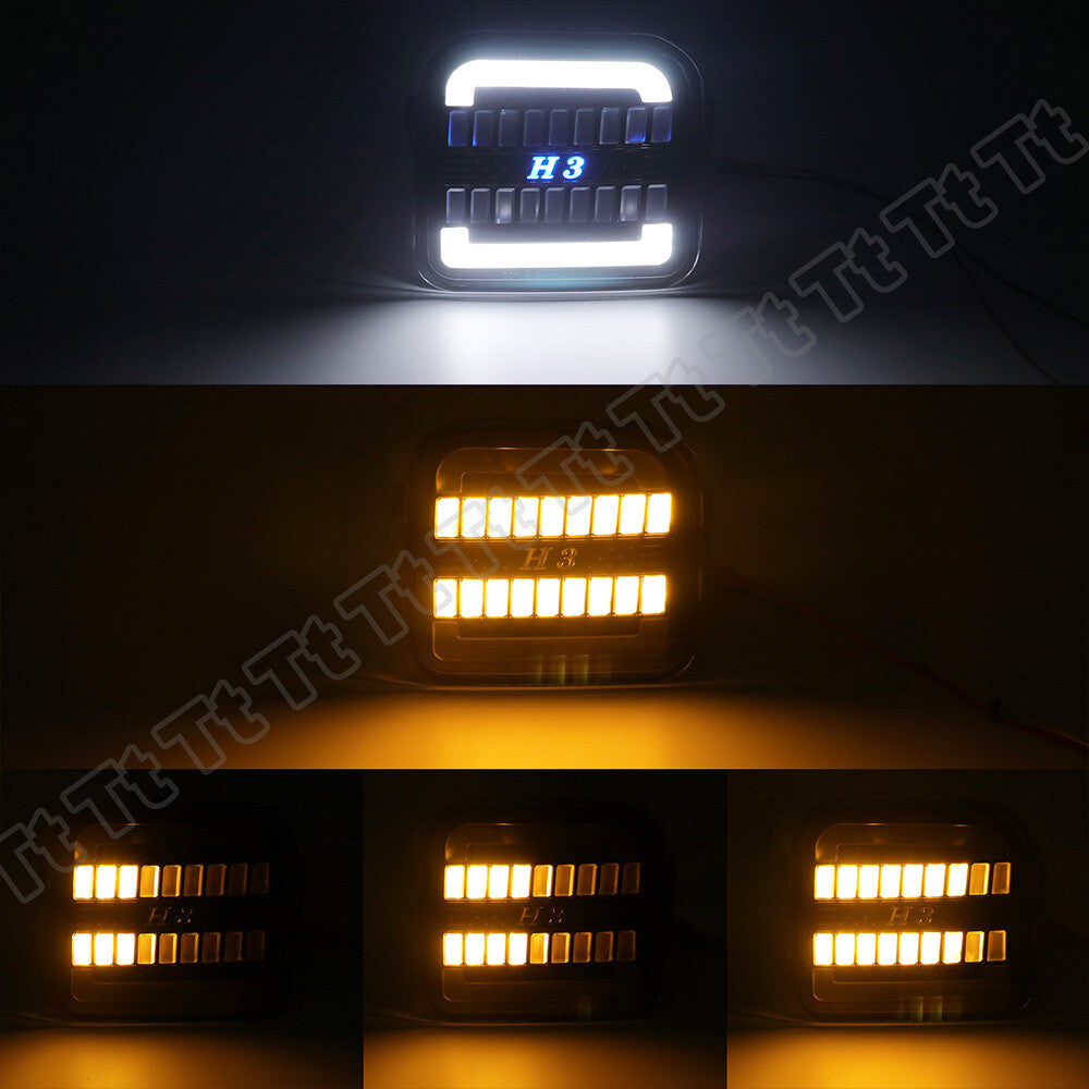 Suitable for 2006-2010 for Hummer H3 H3T Dynamic LED Turn Signal Angle (DRL) switches.