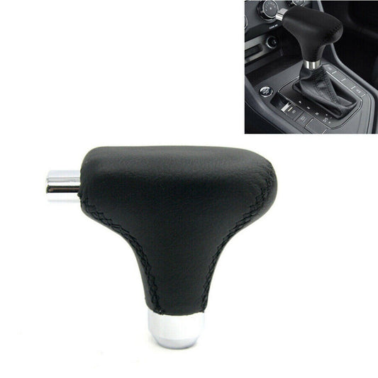 1x Black PU+ Carbon Steel Gear Shift Knob Shifter For Automatic Transmission Car n
