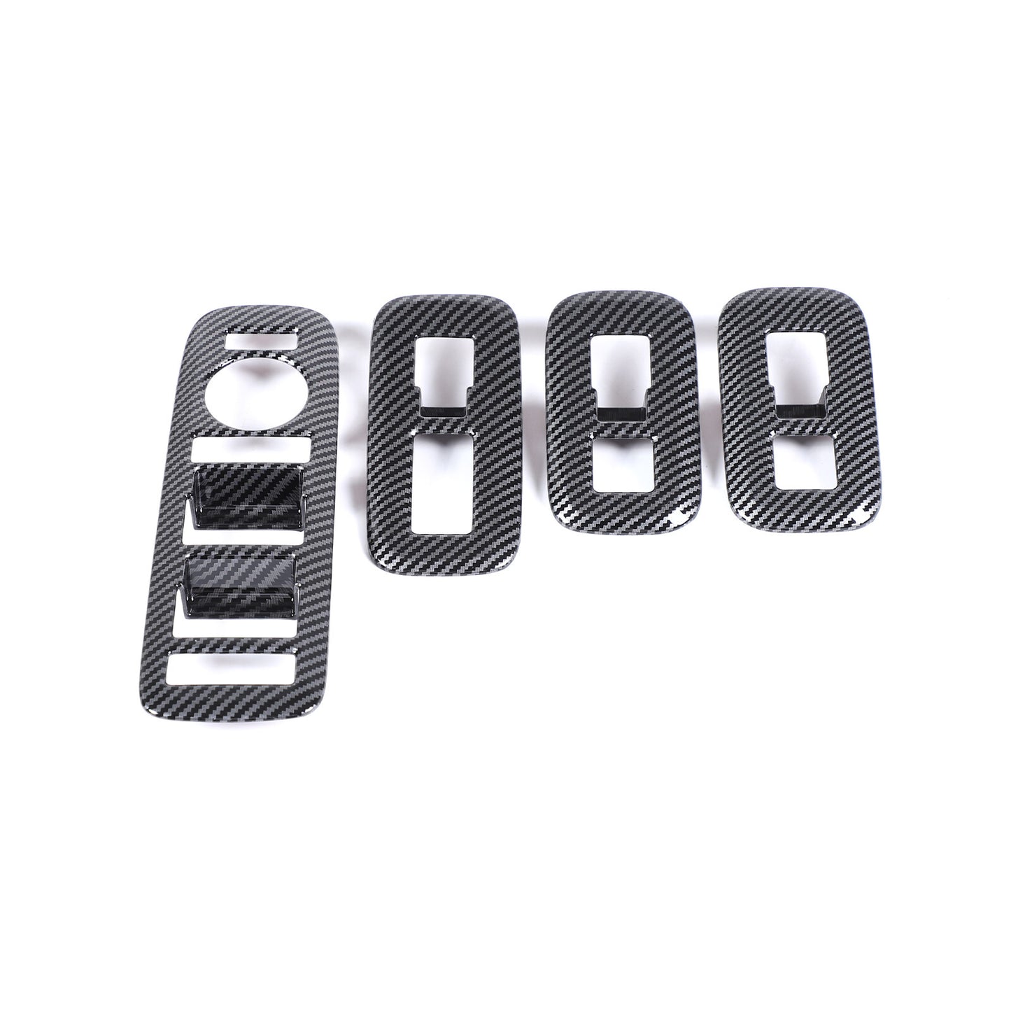 Carbon fiber exterior window lift switch panel cover trim suitable for Hyundai Santa Fe 2024/2025 n