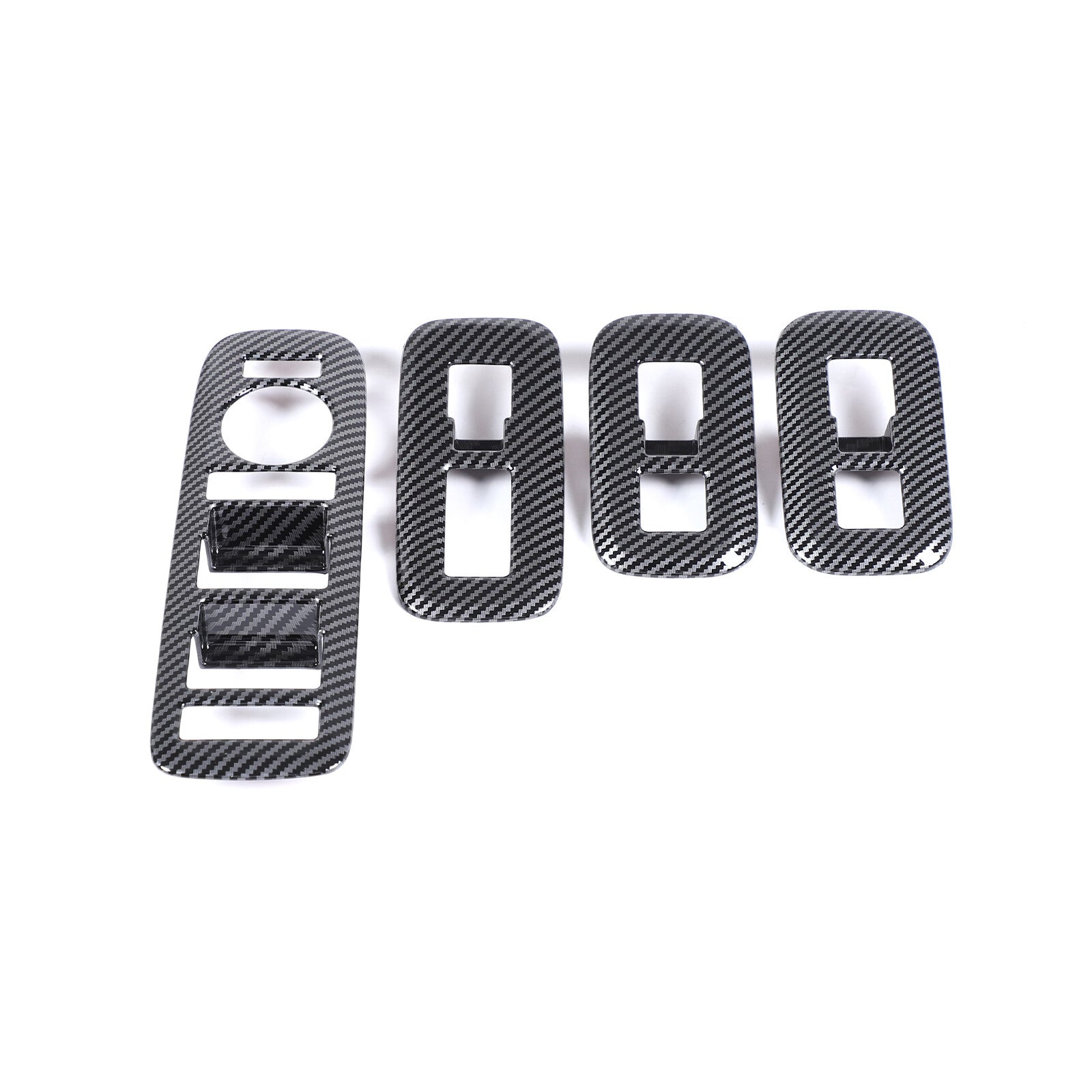 Carbon fiber exterior window lift switch panel cover trim suitable for Hyundai Santa Fe 2024/2025 n
