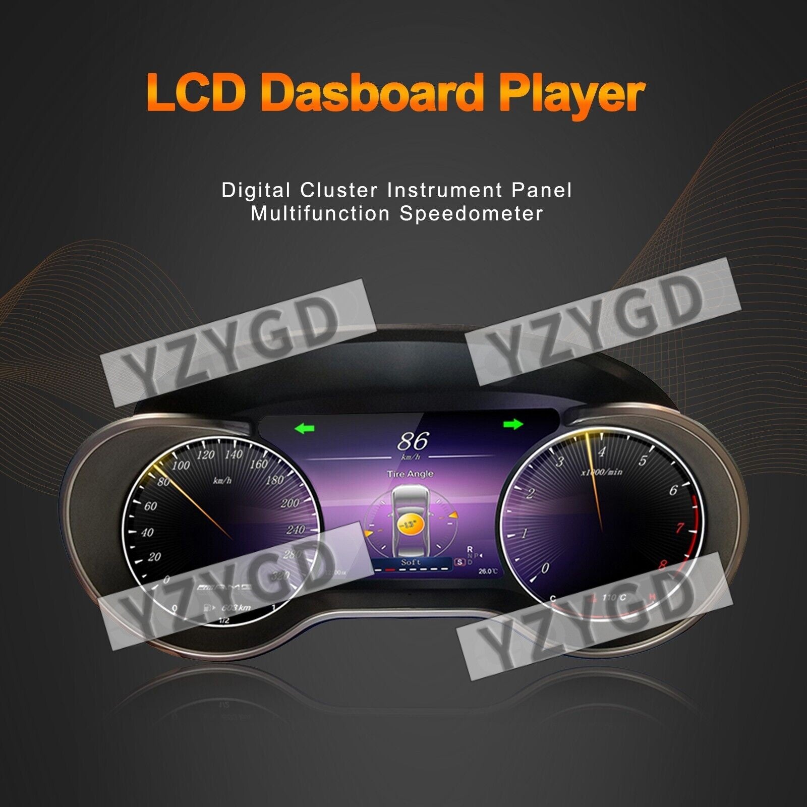 Car LCD Digital Cluster for Mercedes for Benz ML/GL 2005-2015 Instrument dashboard Q