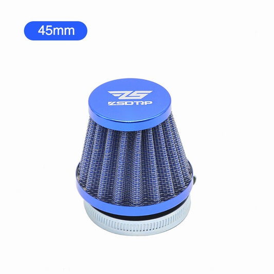 45mm carburetor air filter speed stack for motorcycles, carbide, black/red/blue Q
