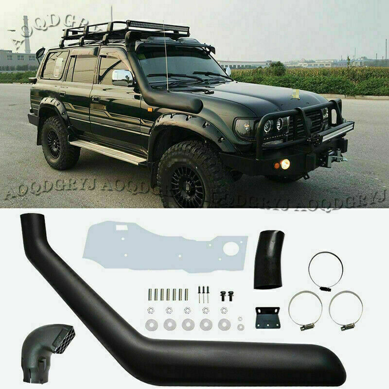 Black Intake Snorkel System Kit for Toyota for Land Cruiser LC/FJ80 Series 1991-1997