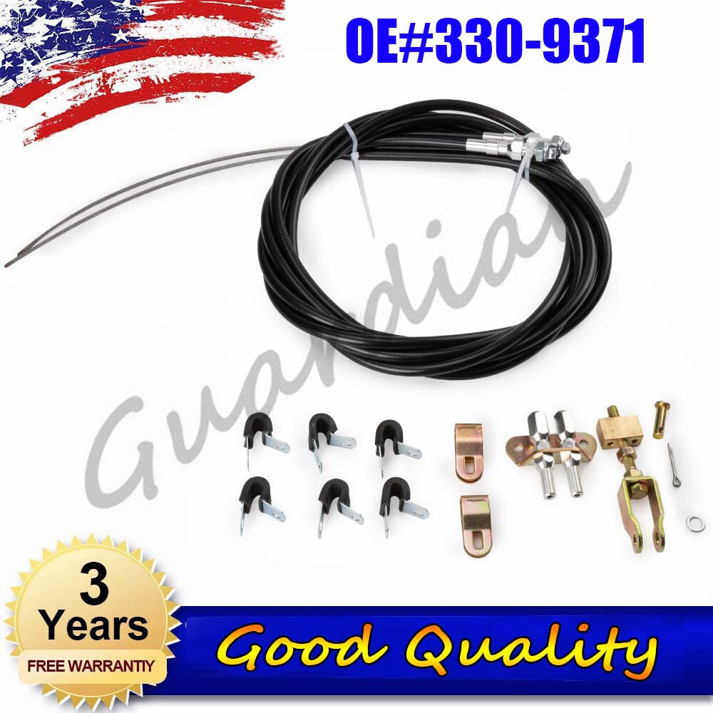 330-9371 Universal Emergency Parking Brake Complete Cable Kit Replacement Repair