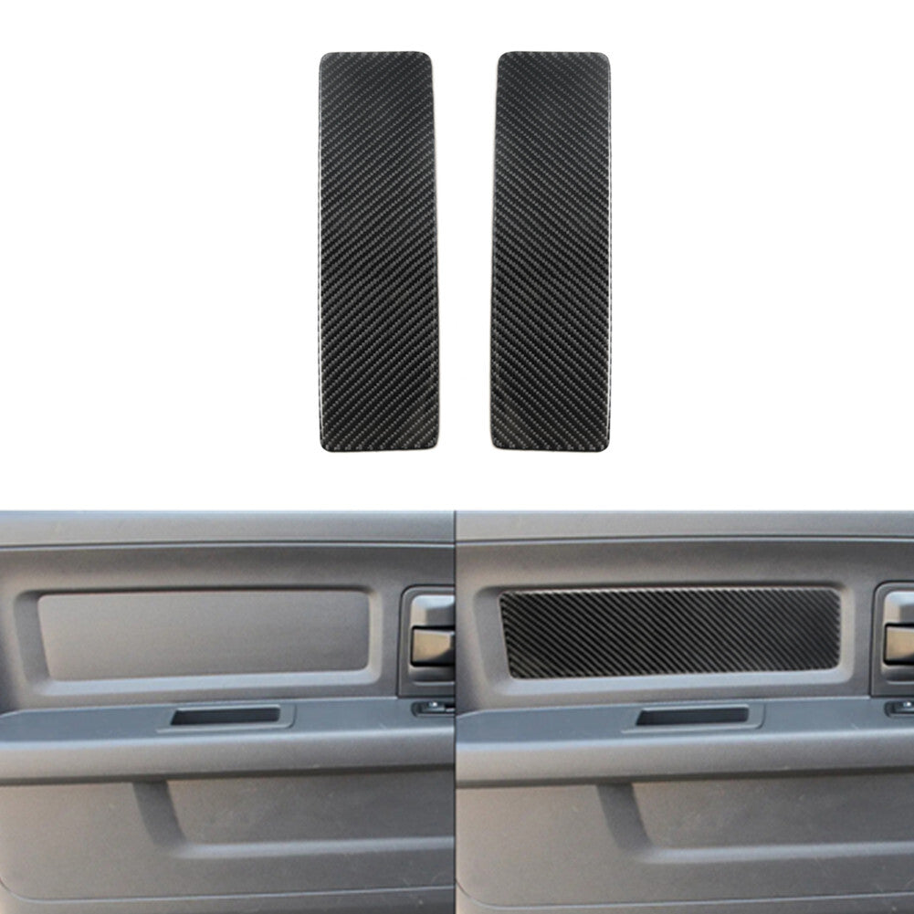 Red Carbon Fiber Steering Wheel Button Trim for Subaru Forester 2009-2013 TypeA v