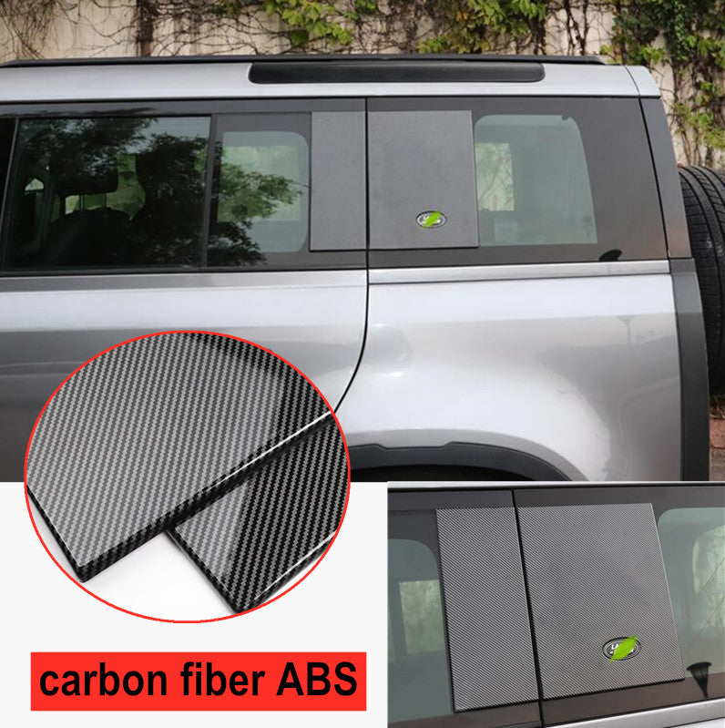 Side Window Cover Panel Trim For 20-23 2022 for Land Rover for Defender 110 ABS Carbon B n