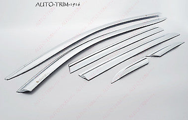 Chrome Window Vent Shades Sun Rain Guard Door Visors for Cadillac XT5 2019-2023