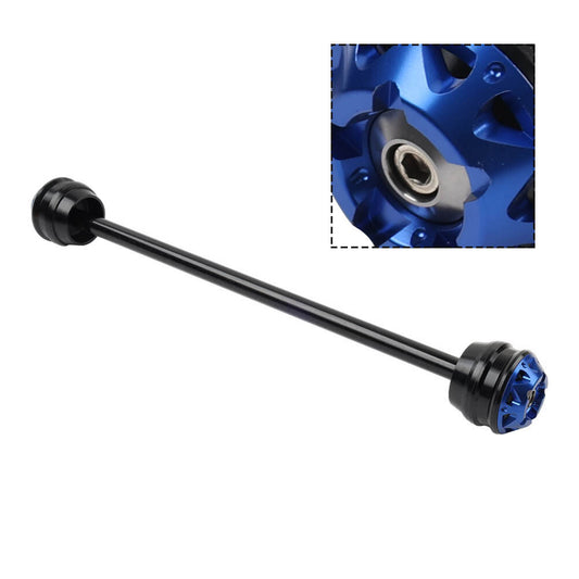 Blue Rear Wheel Slider Axle Crash Protector Cap for Yamaha TMAX530 2012-2021 Q