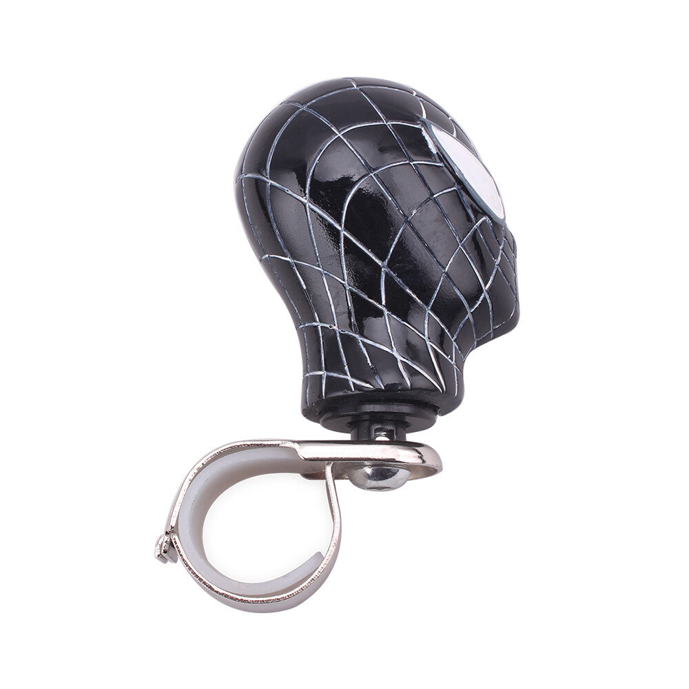 Universal Black Spider- for Man Steering Wheel Knob Booster w/ Installation Kit