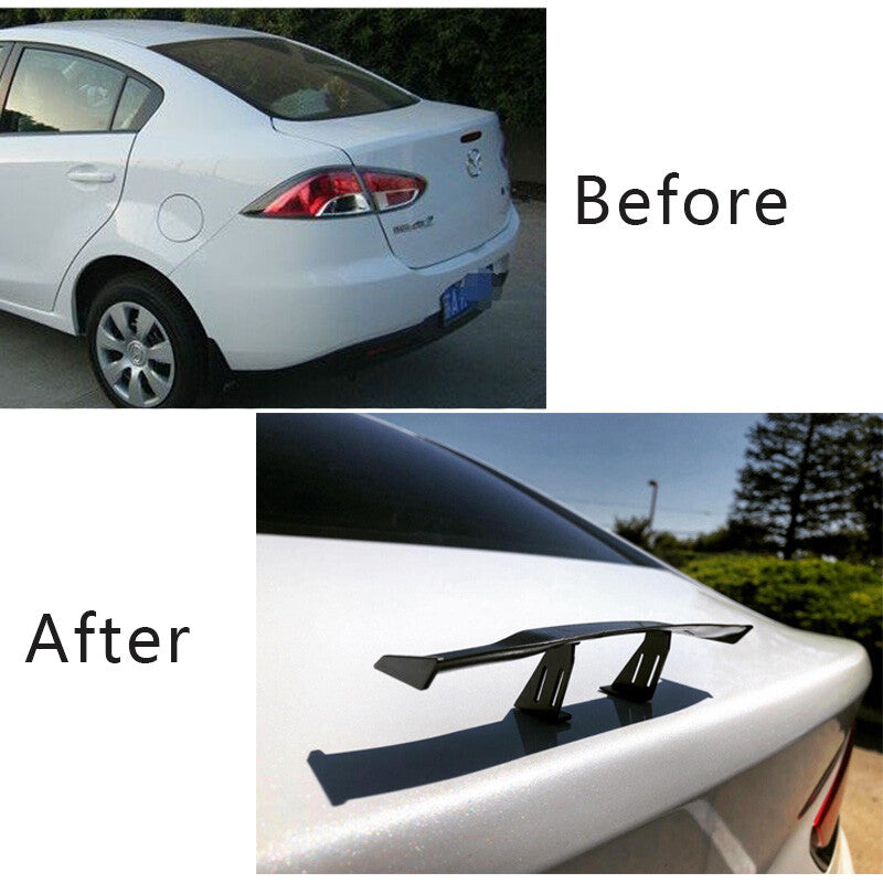 Universal for Mini Spoiler Car Auto Rear Tail Decoration Spoiler Wing Carbon Fiber