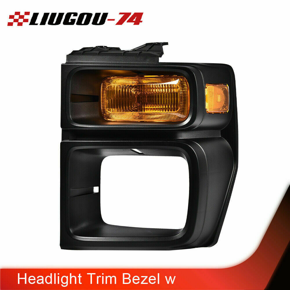 Headlight trim bezel with parking turn signal driver LH Fits 2008-12 E150- v