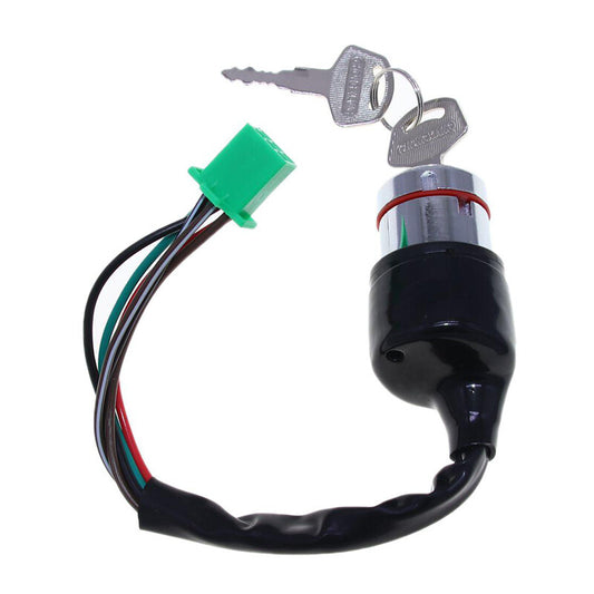 6 Wire 6 Pin Motorcycle Dirt Bike Ignition Key Switch with 2 Keys Durable Set v